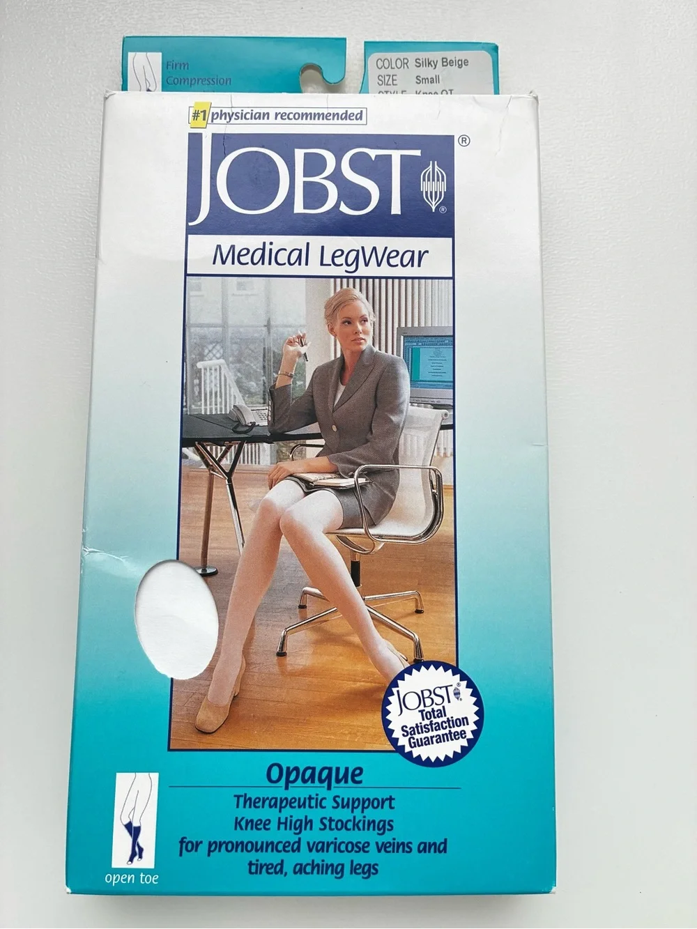JOBST Knee Highs OT Small Firm  Compression 20-30 Beige Opaque